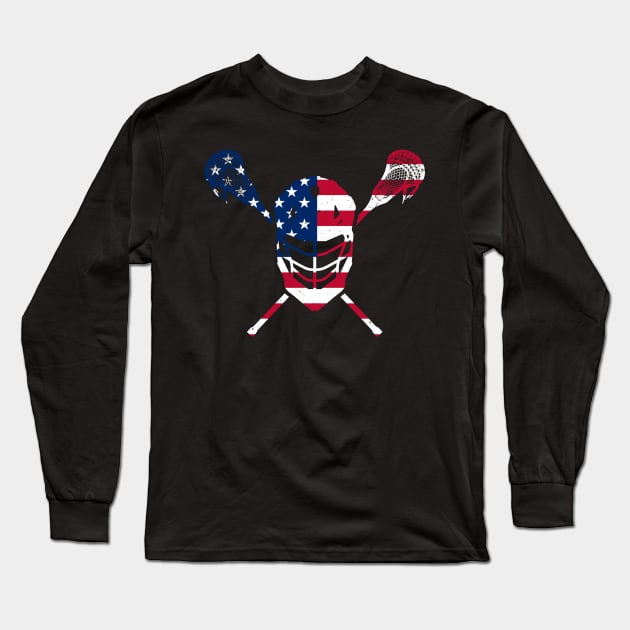 lacrosse Long Sleeve T-Shirt by Mandala Project